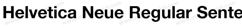 Helvetica Neue Regular Sentence Cas字体转换
